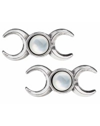 Triple Goddess Stud Earrings