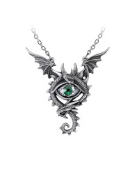 Eye of the Dragon Pewter Necklace