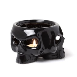 Skull Mug Warmer Stand and Mug