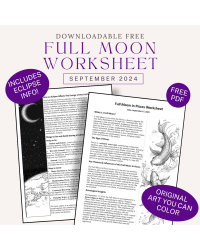 Full Moon in Pisces Eclipse Free Worksheet - Sept 2024