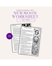 New Moon in Cancer Free Worksheet