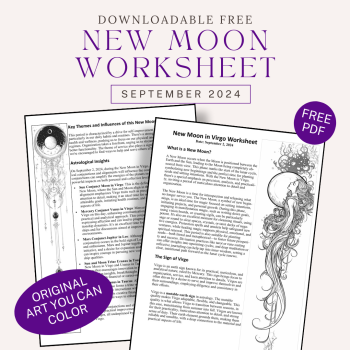 New Moon in Virgo Free Worksheet - Sept 2024