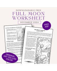 New Moon in Capricorn Free Worksheet Dec 2024