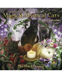 Mystical Cats Annual Llewellyn Wall Calendar 2025