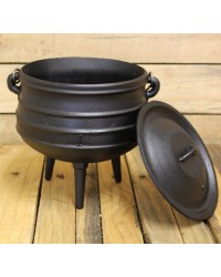 Cast Iron Potjie Cauldron - 3/4 Gallon, Size 1