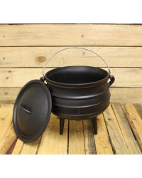 Cast Iron Potjie Cauldron - 1.25 Gallons Size 2