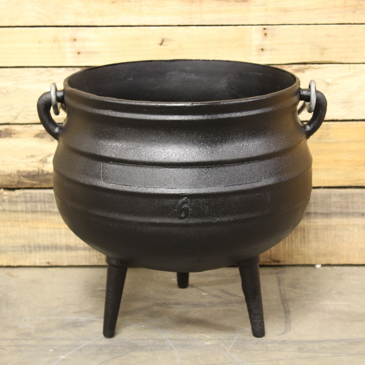 Cast Iron Potjie Cauldron - 4.75 Gallon Size 8 | Cast Iron Cookware