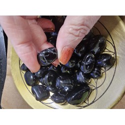 Black Spinel Tumbled Gemstones: Ground, Protect, and Empower