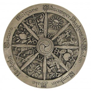 Wiccan Wheel of the Year Plaque