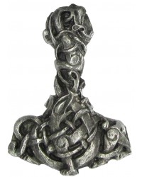 Urnes Style Pewter Thors Hammer Pendant