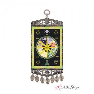 Wheel of the Year Mini Carpet Wall Hanging