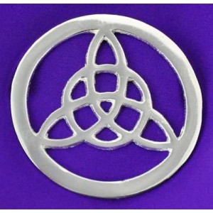 Triquetra Open Silver Altar Tile