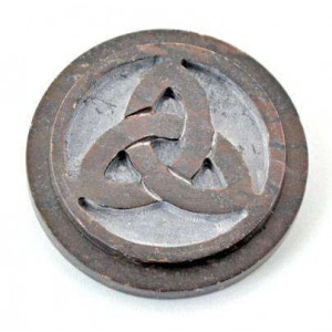 Triquetra SoapStone Altar Paten Tile