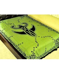 Nile Moon Goddess Green Tapestry