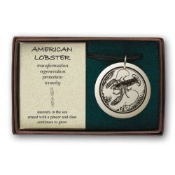 American Lobster Pathfinder Animal Totem Porcelain Necklace