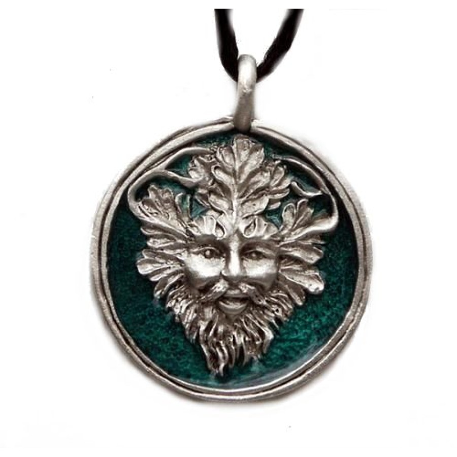 green man necklace