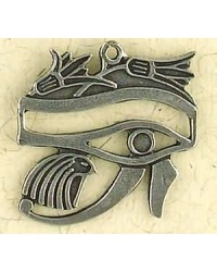 Eye of Horus with Lotus Pewter Necklace