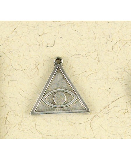 Iluminati All Seeing Eye Pyramid Symbol Pewter Necklace Magic Hermetic