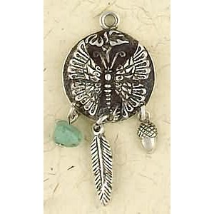 Butterfly Animal Spirit Sterling Silver Necklace