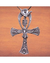 Priestly Ankh Egyptian Pewter Necklace