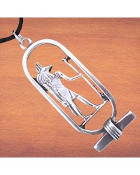 Anubis Cartouche Pewter Necklace