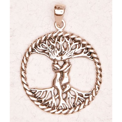 entwined lovers pendant