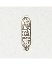 Egyptian Cartouche Pewter Necklace