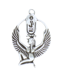 Isis Cartouche Pewter Necklace