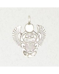 Khepri Scarab Pewter Egyptian Necklace