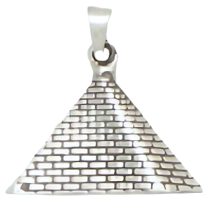 Egyptian Pyramid Pewter Necklace