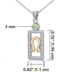 Leo Pendant with Peridot Jewelry Set