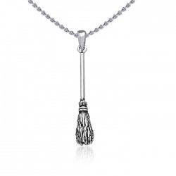 Sterling Silver Broomstick Pendant