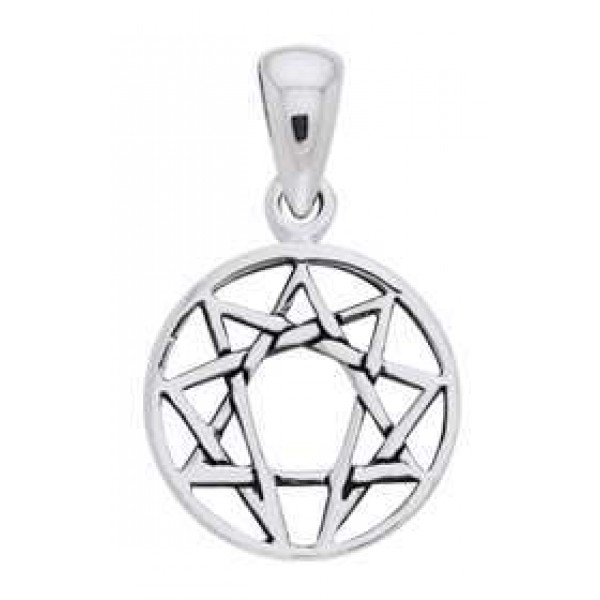 Enneagram Pendant in Sterling Silver