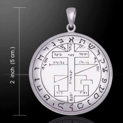 Seal of Solomon Sterling Silver Pendant