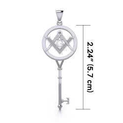 Masonic Compass Square Spiritual Enchantment Key Pendant