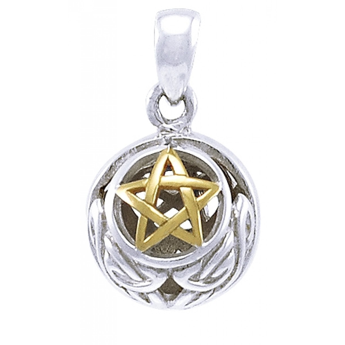 Gold Vermeil Sphere Charm Necklace