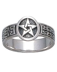 Pentacle Sterling Silver Ring