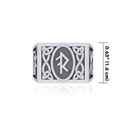 The Fifth Power of Rune Viking Mens Signet Ring