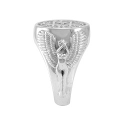 Angel Talisman Occult Large Mens Signet Ring