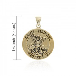 Saint Michael Vermeil Pendant