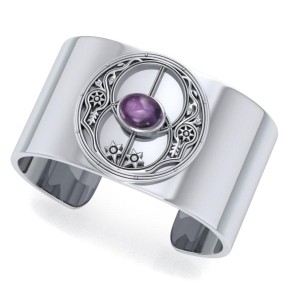 Chalice Well Amethyst Cuff Bracelet