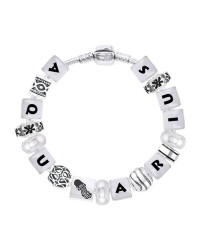 Aquarius Astrology Bead Bracelet