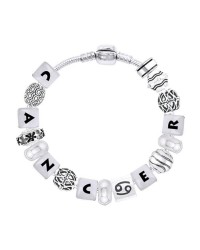 Cancer Astrology Bead Bracelet