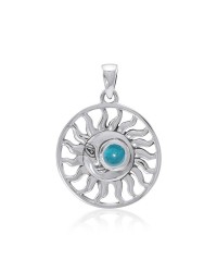 Celestial Beauty Blue Topaz Pendant