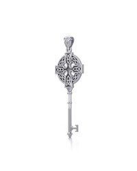 Celtic Cross Spiritual Enchantment Key Pendant