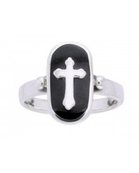 Celtic Cross Sterling Silver Ring