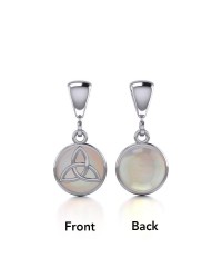 Celtic Triquetra Mother of Pearl Flip Pendant