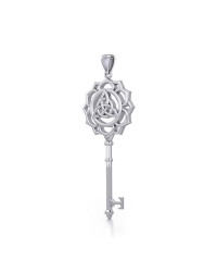 Celtic Triquetra Spiritual Enchantment Key Pendant