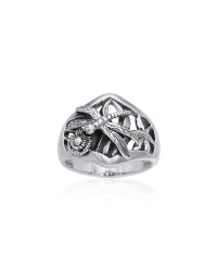 Dragonfly Silver Ring