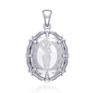 Goddess of Passion Natural Clear Quartz Pendant